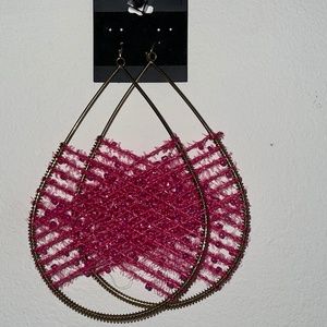 Gold & Pink Earrings